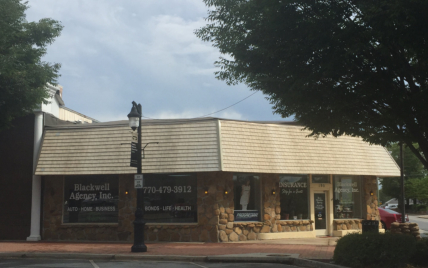 Photo of Blackwell Agency's office in downtown Canton, GA